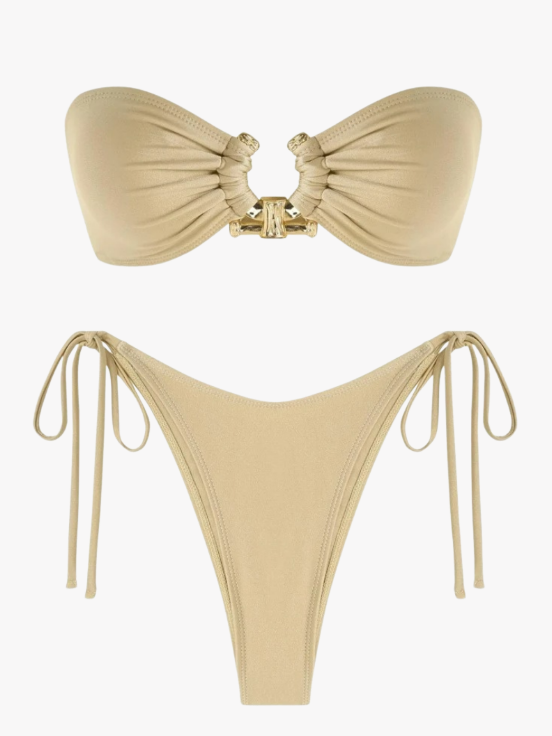 Cleopatra Krem Bikini Takımı