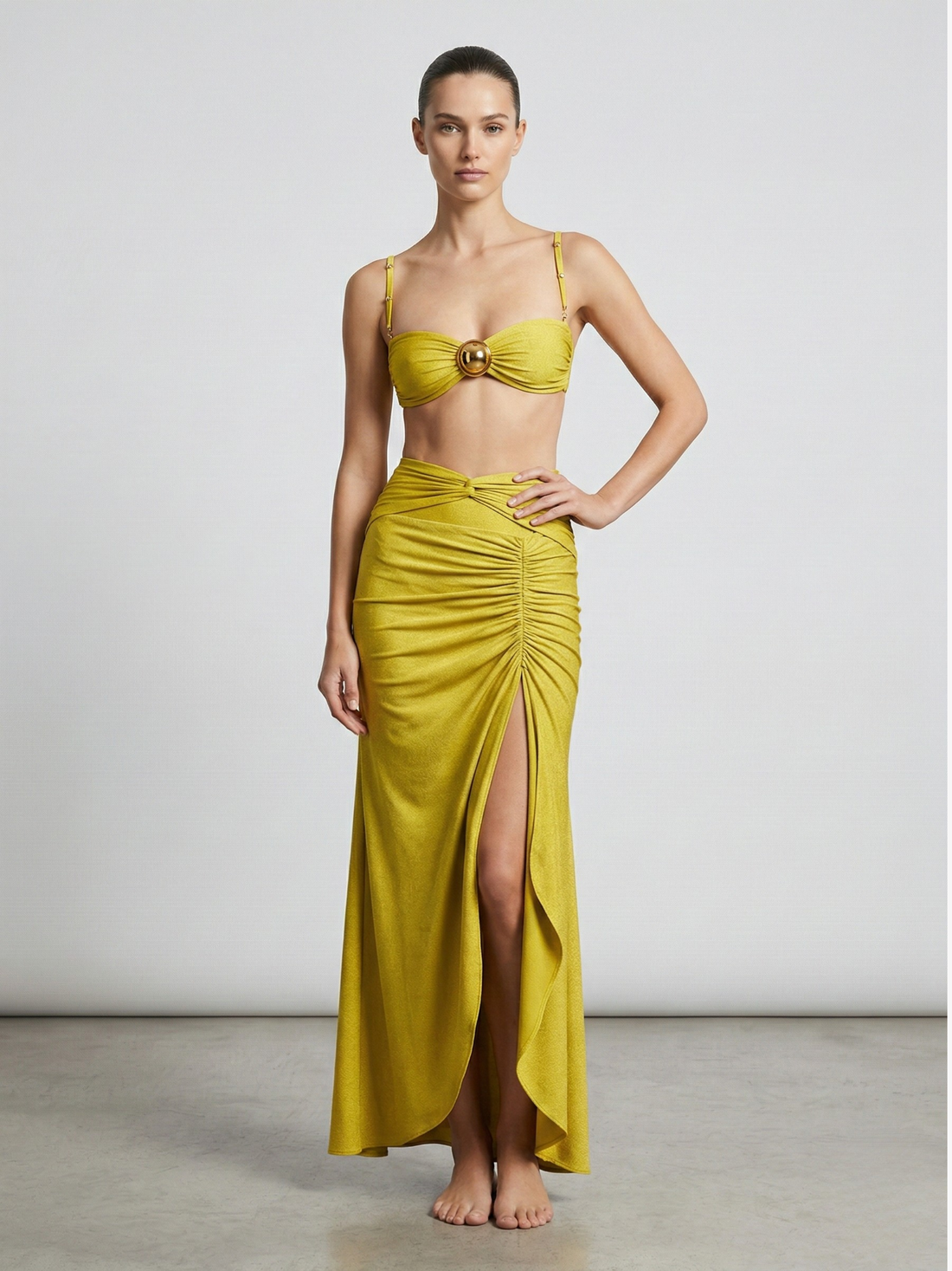 Golden Sarı Mayo Seti